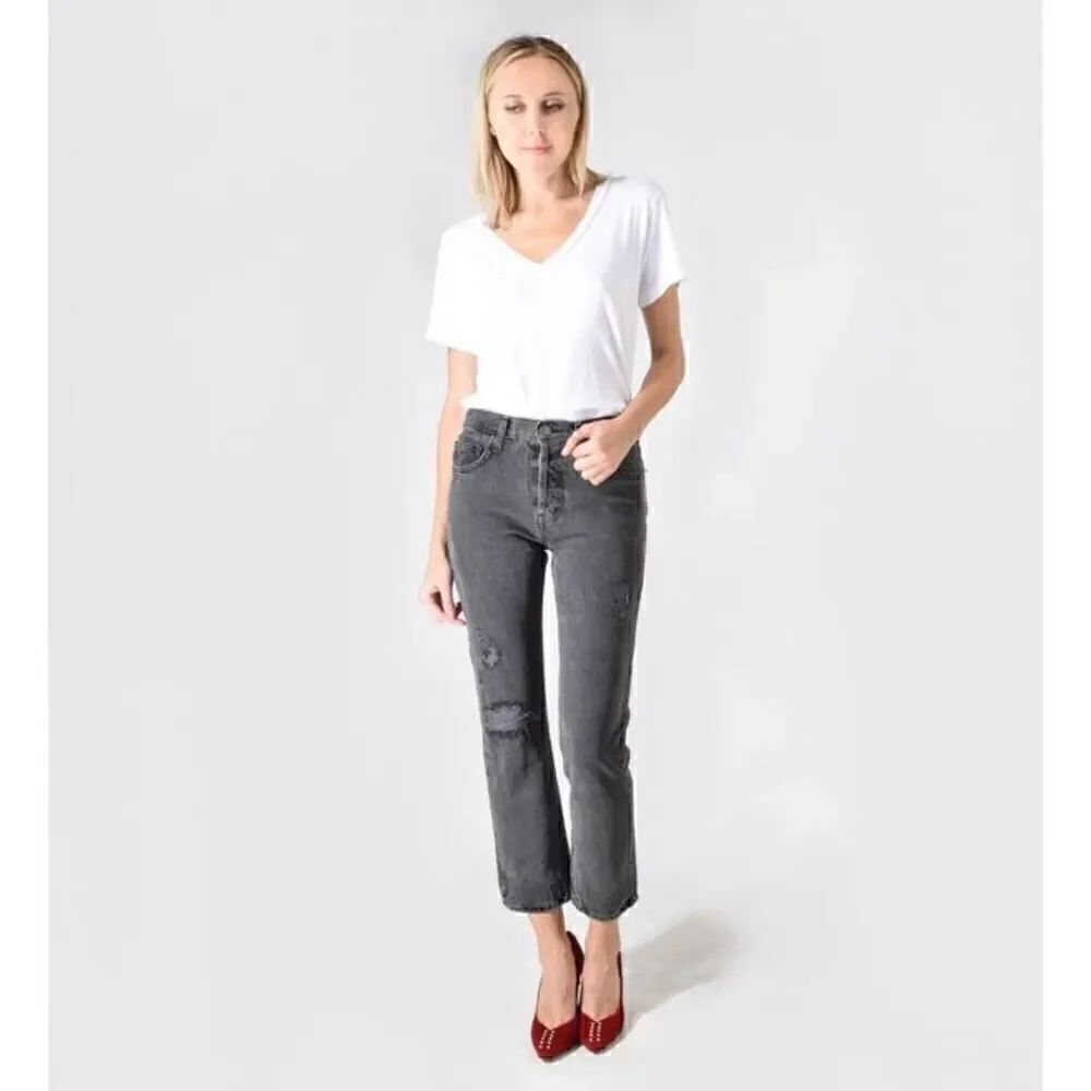 CURRENT ELLIOTT | original straight cropped valo destroy jean 31